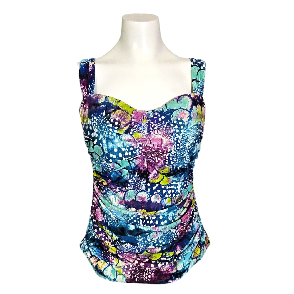 Profile By Gottex 36D Adjustable Scoop Neck Underwire Tankini